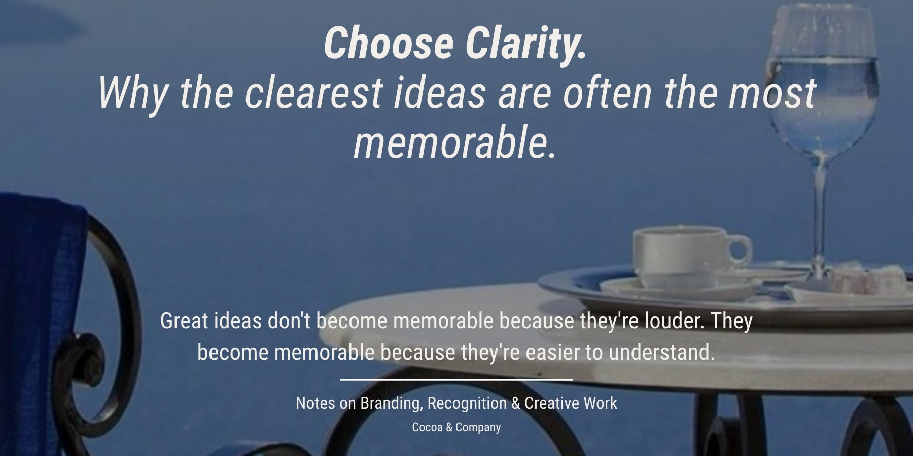 Choose Clarity