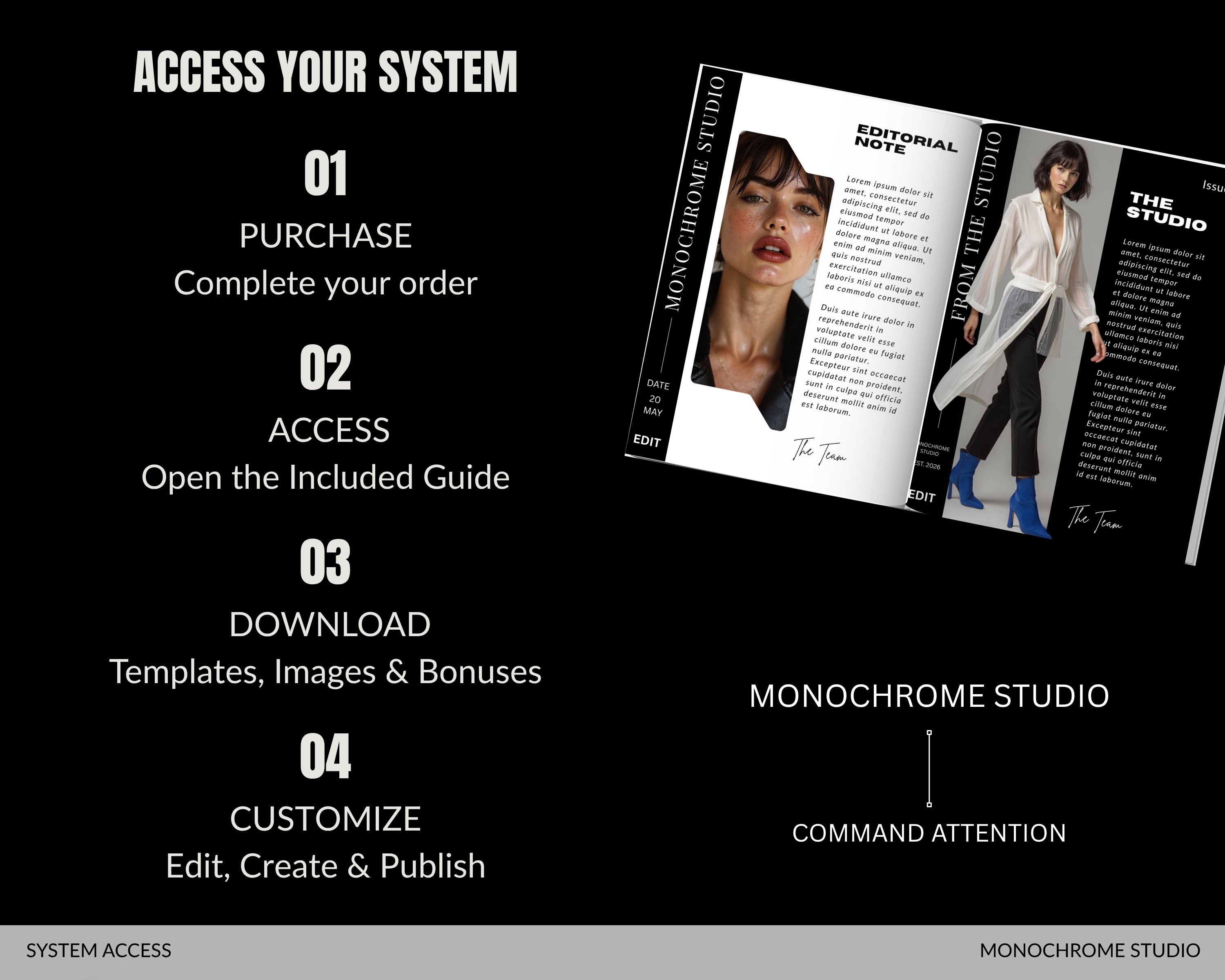 Monochrome Studio | For brands that lead with authority, structure, and restraint.