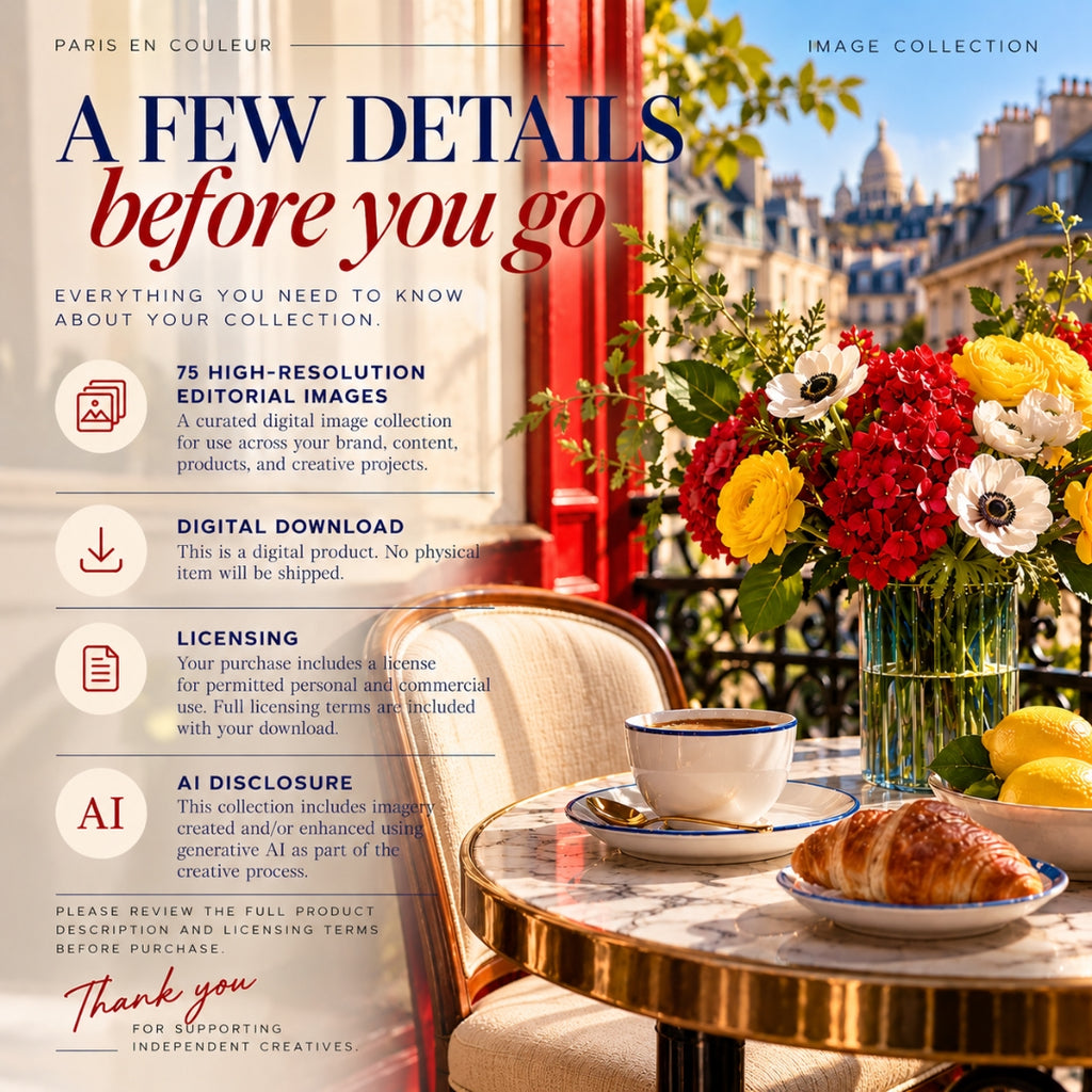 Paris en Couleur — 75 Editorial Images for Brands & Creators