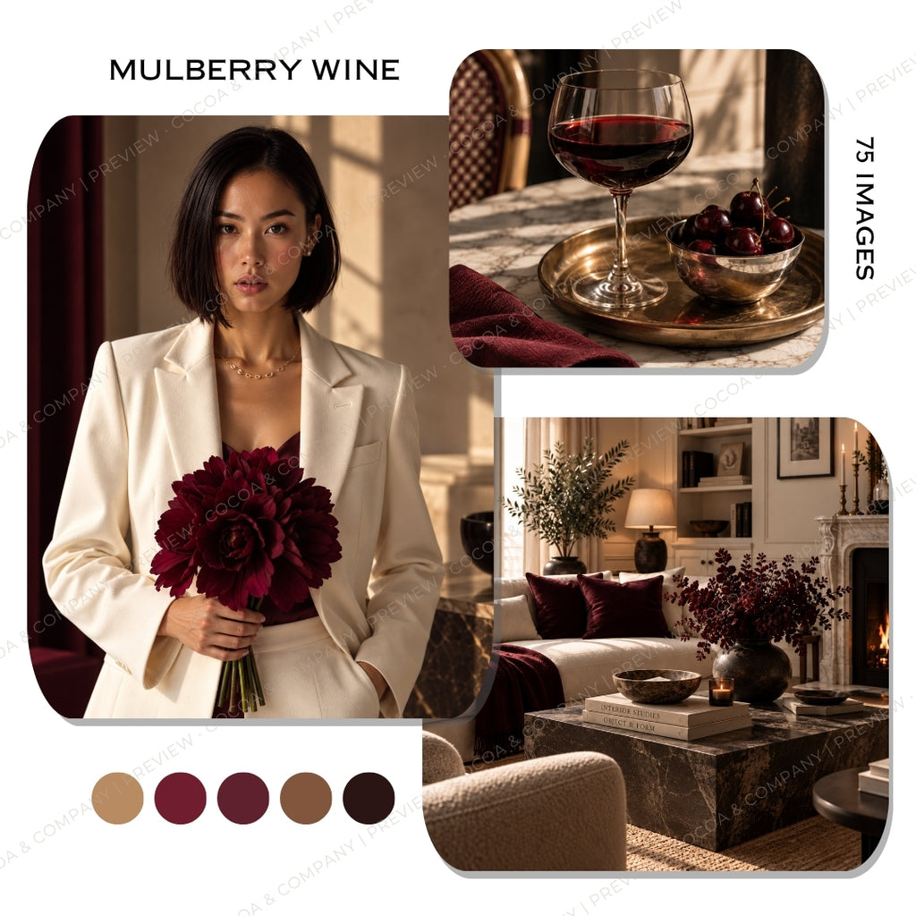 Mulberry Wine — 75 Editorial Images for Brands & Creators