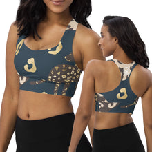 Load image into Gallery viewer, Golden Cheetah - Longline sports bra
