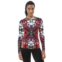 Load image into Gallery viewer, Marble Rose - Women&#39;s Rash Guard
